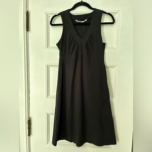 Athleta Senorita Sleeveless Midi Dress Organic Cotton Black - Small